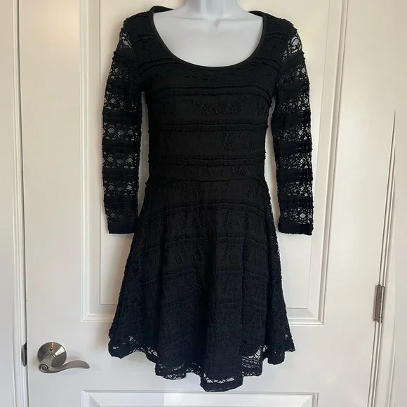 Forever 21 | Dresses | Black Lace Long Sleeve Skater Mini Dress | Poshmark Forever 21 | Dresses | Black Lace Long Sleeve Skater Mini Dress | Poshmark